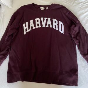 H&M Oversized crewneck Harvard sweatshirt. Women’s size Large.